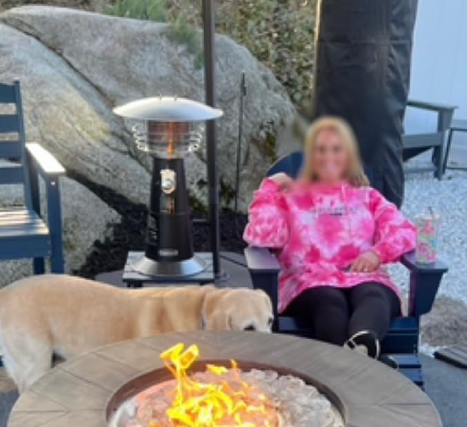 Cuisinart Portable Tabletop Patio Heater, 11,000 BTU Outdoor Propane Heater with Safety Tilt Switch and Adjustable Heat, Burner Screen Guard, 30 sq. Foot Heat Range, Red customer photo 1