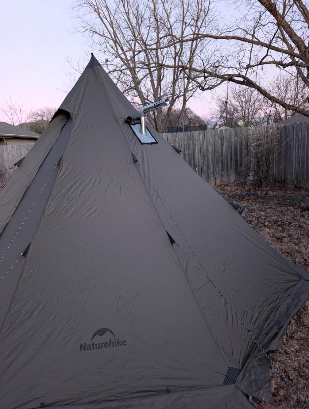 Naturehike Ranch Fire Teepee Tent, Cold Weather Winter Hot Tent with Stove Jack, 4-6 Person Waterproof Windproof 4 Season Tents for Camping customer photo 1
