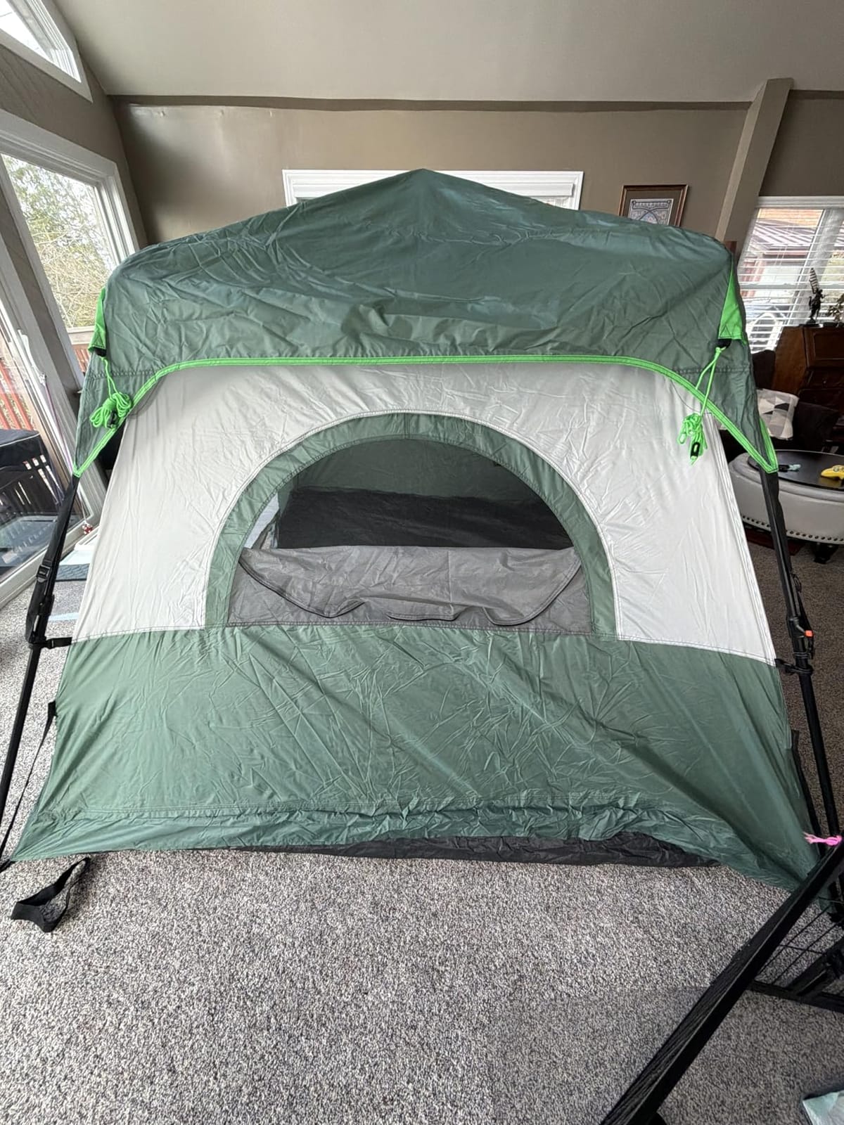 Amazon Basics Instant Camping Tent with Rainfly, Weather-Resistant, Quick Setup customer photo 1