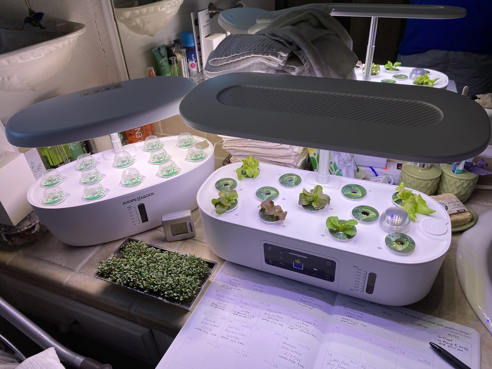 Ahopegarden Hydroponics Growing System Kit: 12 Pods with LCD Control Panel customer photo 1