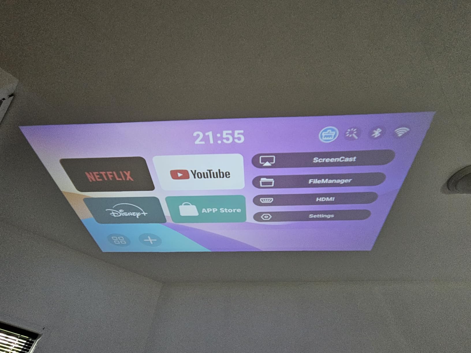 Mini Projector, Portable Smart Projector 4K WiFi 6 BT 5.4 [Built-in App] customer photo 2