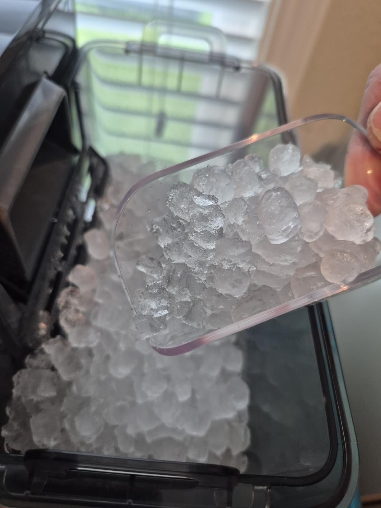 Silonn Nugget Ice Maker Countertop, Pellet Ice Machine with Self-Cleaning Function, Sonic Ice Maker Produces 36lbs of Chewable Ice in 24 Hours, Ideal for Home Kitchen and Office (Stainless Steel) customer photo 1