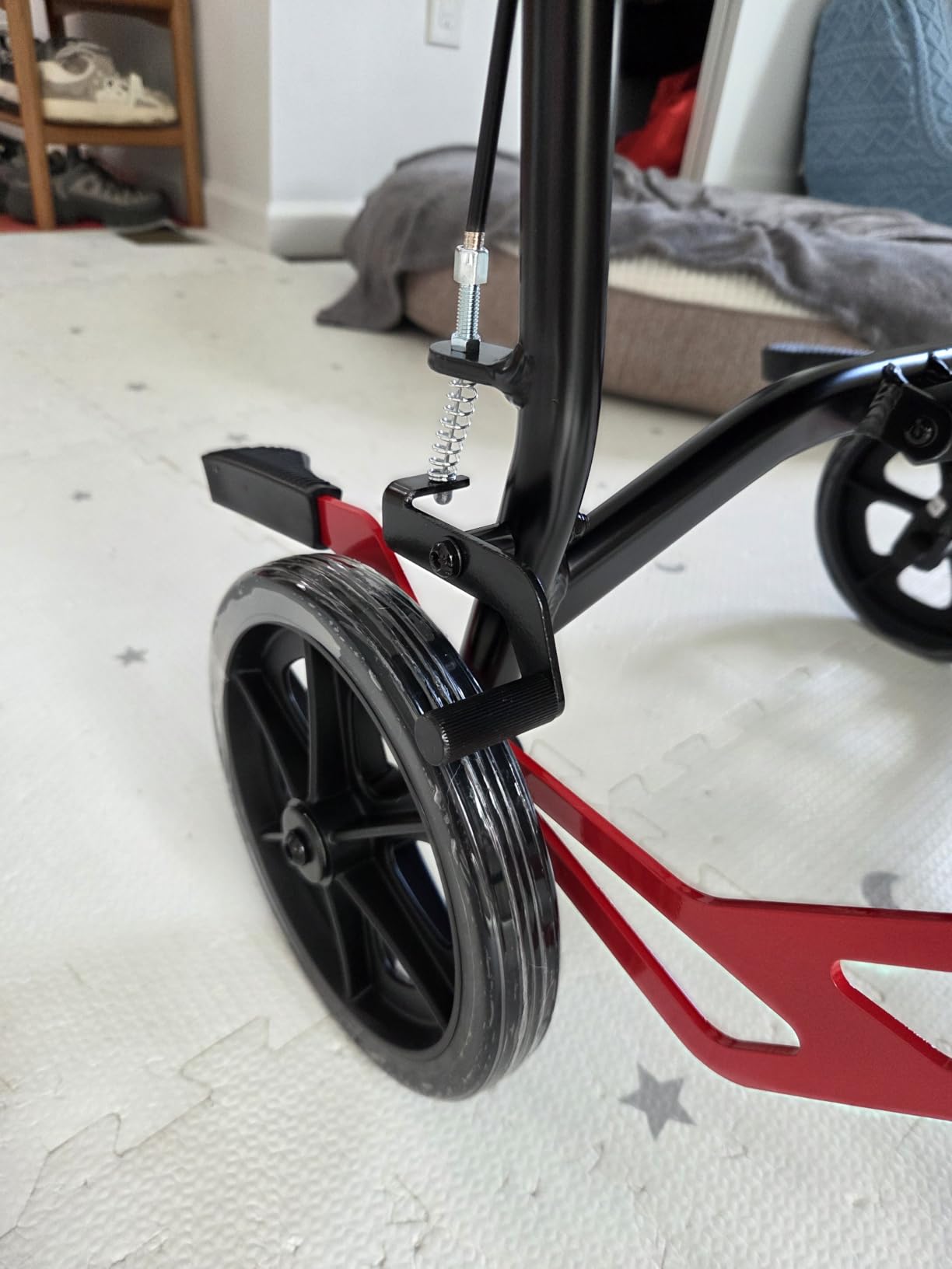 18LBS UIltra Lightweight Wheelchairs with Foldable Footrest and Armrests, Transport Wheelchair Lightweight Foldable with Handbrakes, Travel Transport Chair for Adults Seniors Kid, 1s Quick Folding customer photo 1