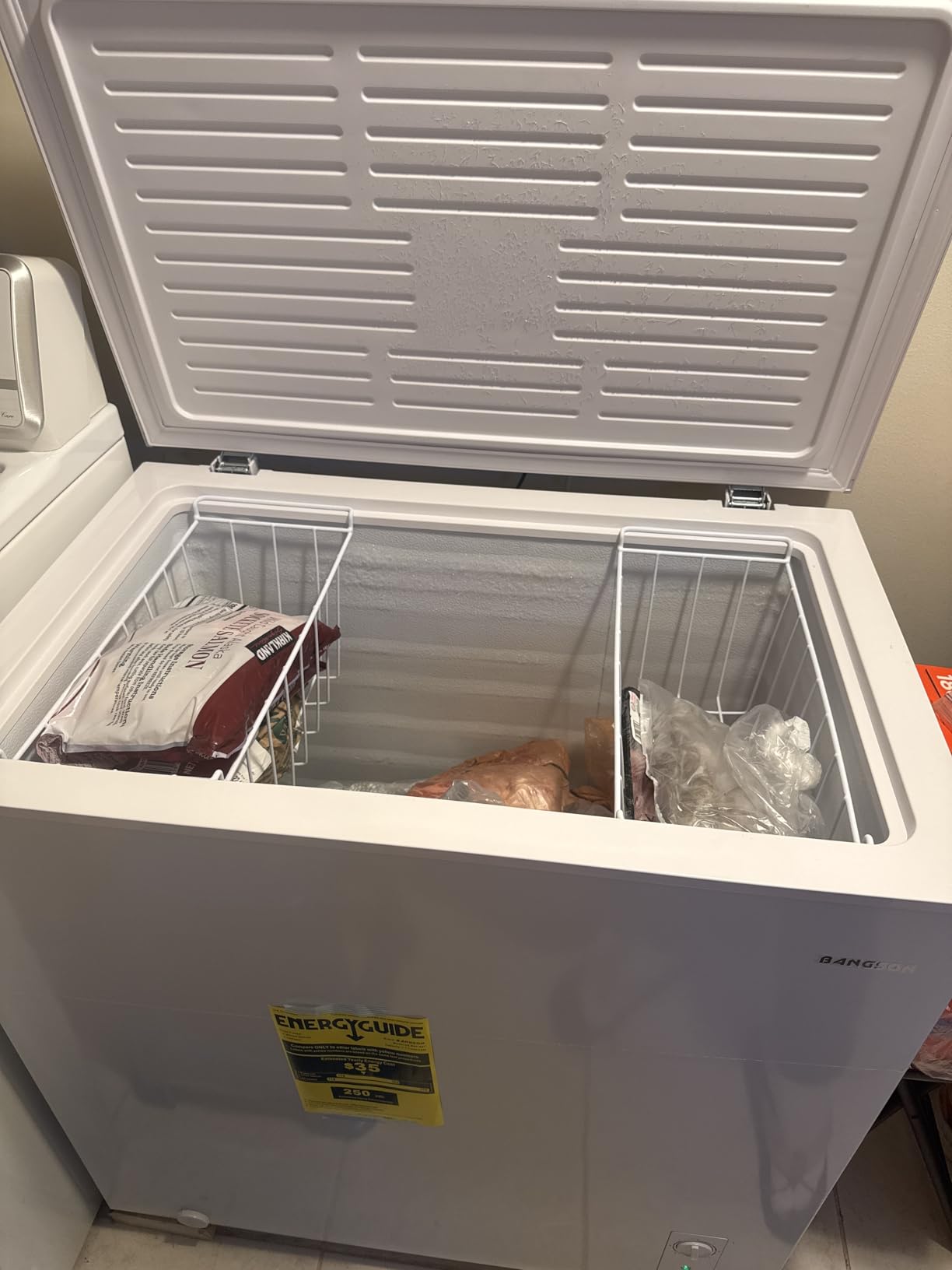 BANGSON 5.0 Cu.Ft Chest Freezer for Apartment, White customer photo 2