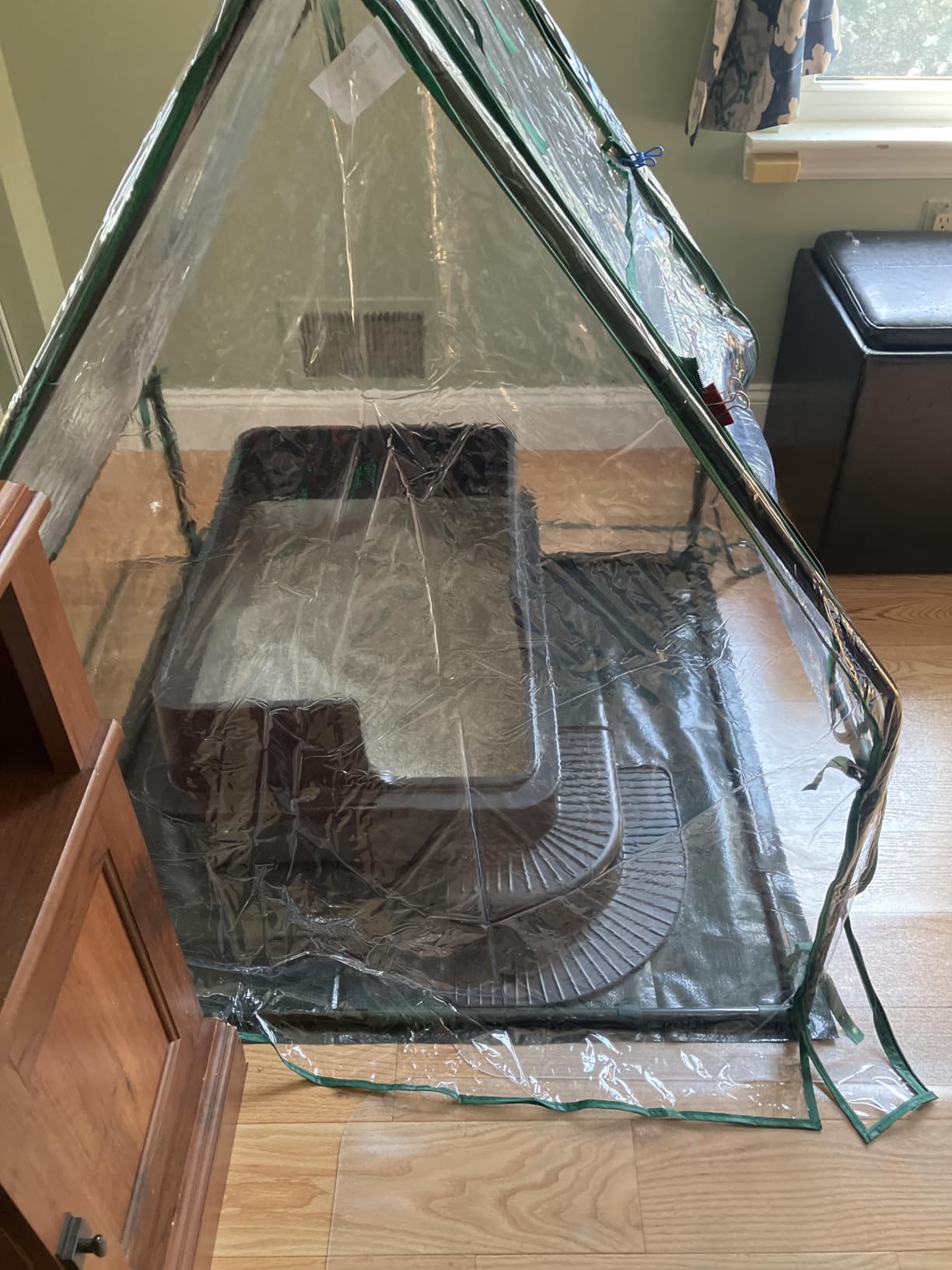 Mini Greenhouse for Indoor Outdoor: Ohuhu Tabletop Portable Green House with Waterproof Pad for Small Plants Nursery Germination, 36
