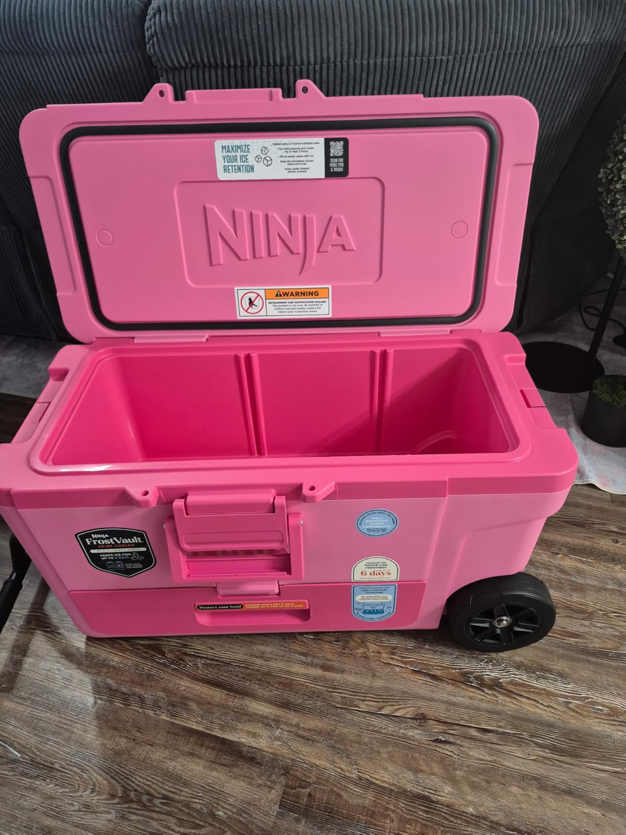 Ninja FrostVault™ 65qt Cooler with Wheels, Dry Storage, Lakeshore Blue customer photo 2