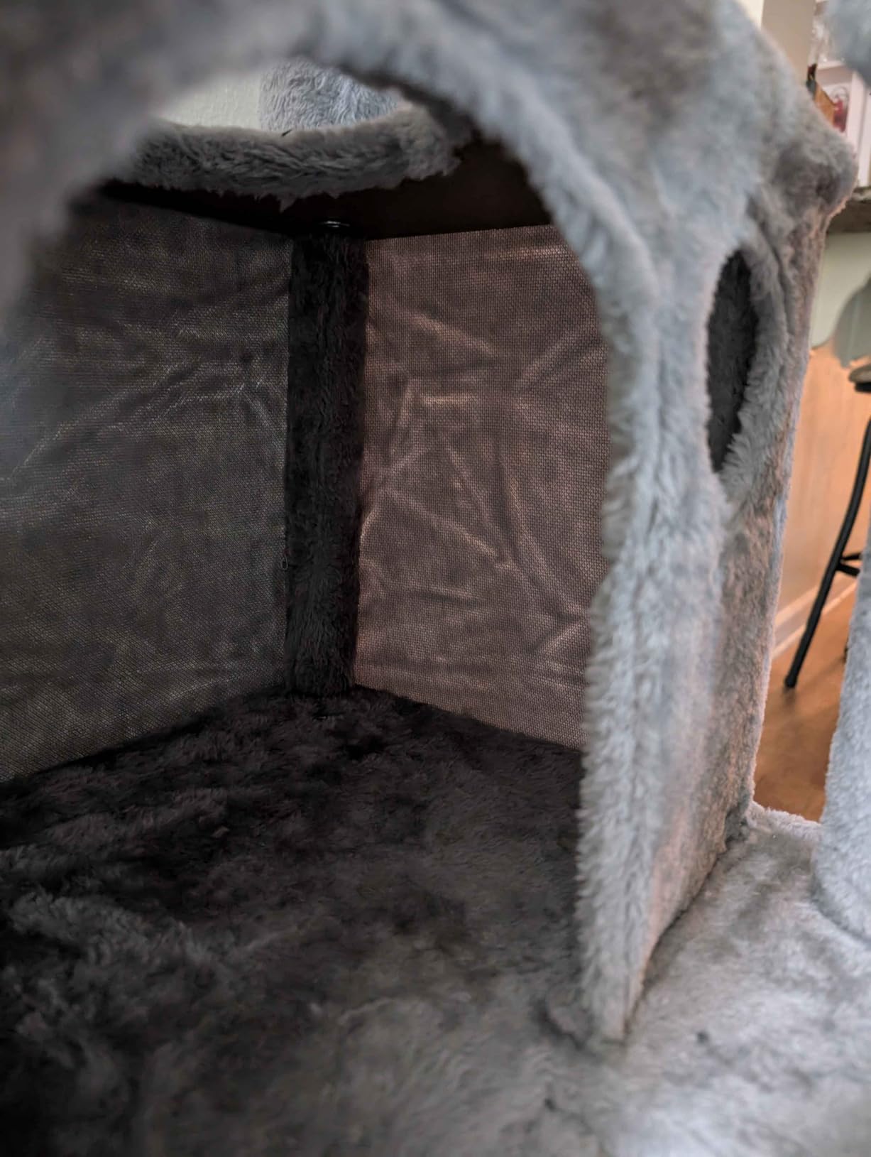 Hey-brother Cat Tree Tower, Adjustable Height, Floor to Ceiling, MPJ091W customer photo 1