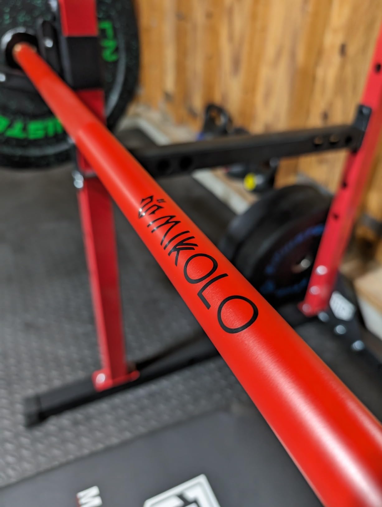Mikolo 7ft Olympic Barbell, Barbell for Weightlifting and Powerlifting 45lb, Olympic Bar for 1500lbs Capacity, Weight Bar Fit 2” Standard Weights customer photo 2