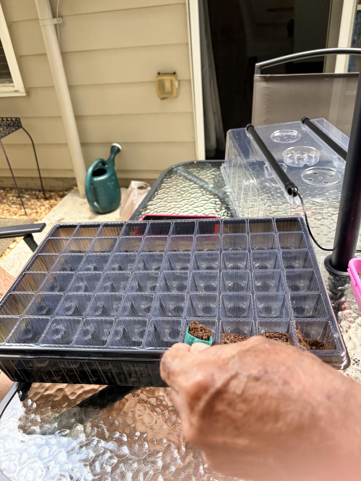 Patigrow 120-Cell Self-Watering Seed Starter Tray with Grow Light, Seed Starter Kit with 4.07” Humidity Dome, Indoor Seedling Starter Tray, Seed Starting Trays for Plant Germination, Seeds Growing customer photo 1