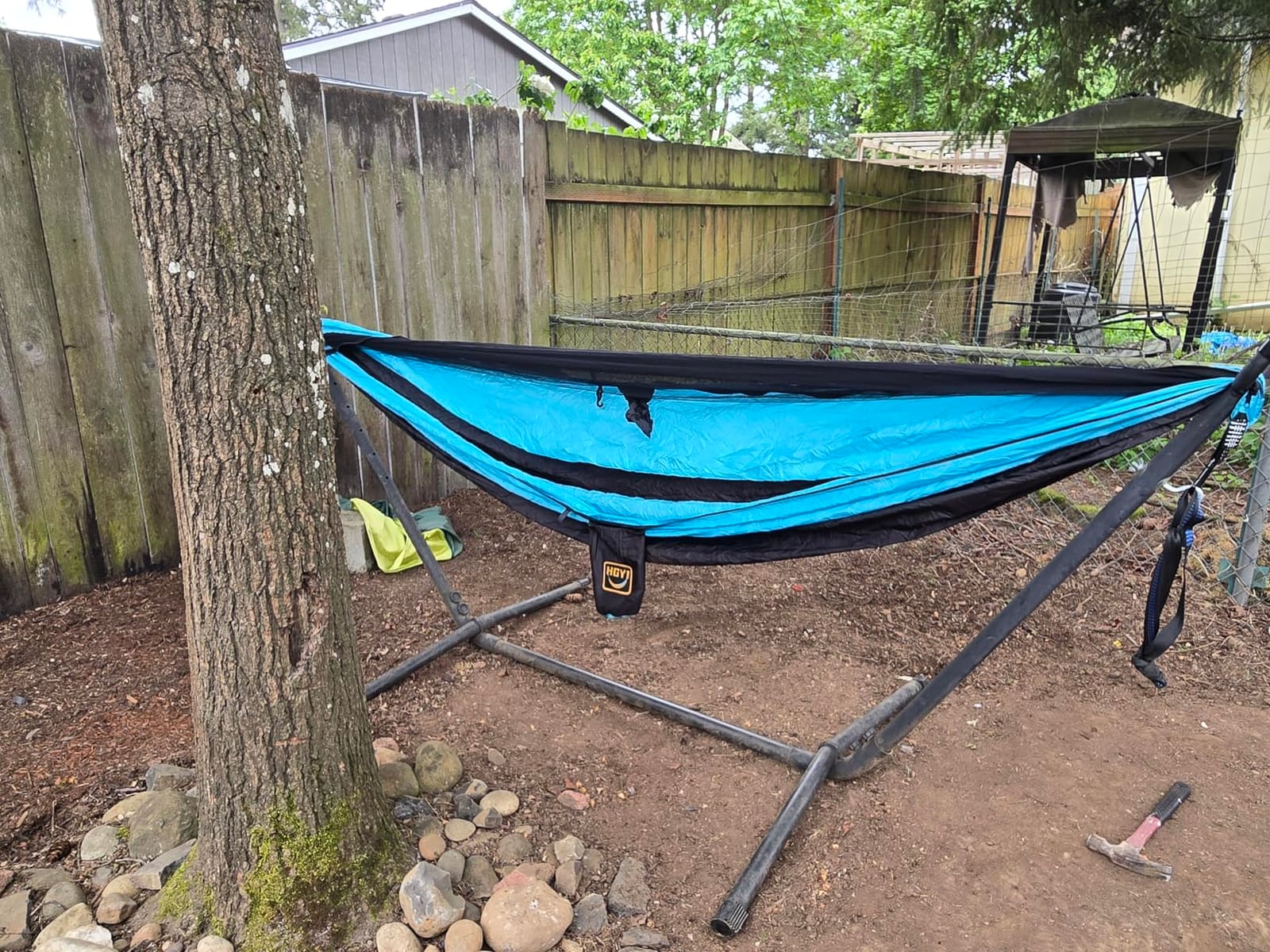 Camping Hammock Mosquito Net,Double & Single Portable Hammocks Hammocks with 2 Tree Straps,Hammock Tent for Travel Camping,Camping Accessories for Indoor Outdoor Hiking Backpacking Backyard Beach customer photo 1