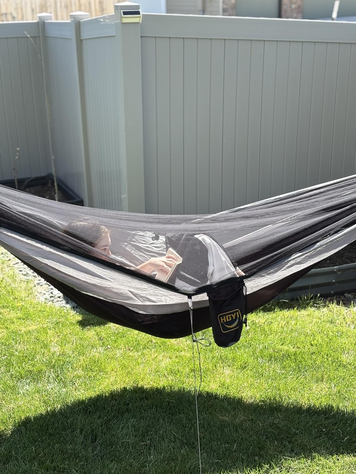 Camping Hammock Mosquito Net,Double & Single Portable Hammocks Hammocks with 2 Tree Straps,Hammock Tent for Travel Camping,Camping Accessories for Indoor Outdoor Hiking Backpacking Backyard Beach customer photo 2