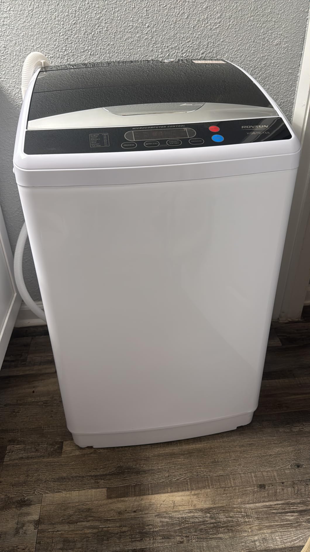 ROVSUN 25LBS Portable Washing Machine, Full-Automatic Electric Laundry Machine with Stainless Steel Drum, Compact Washer and Spin Dryer Combo with Drain Pump for Home, Apartment customer photo 2