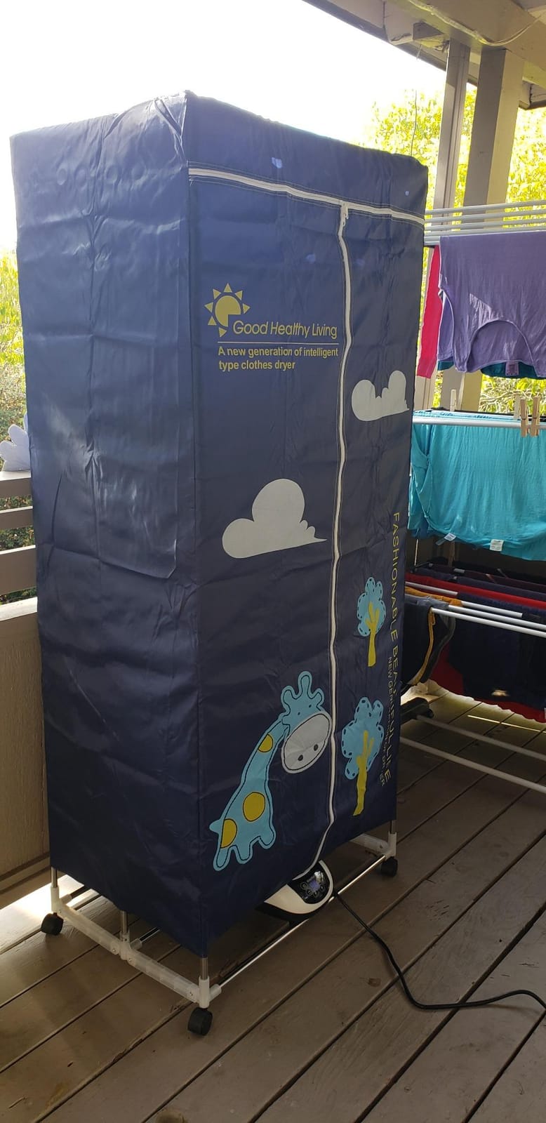 Portable Clothes Dryer, 110V -1600W Portable Dryer for Apartment, 67Inch -3 Tier Foldable Clothes Dryers Rack, Energy Saving Portable Dryer for Indoor, Travel, RV customer photo 2