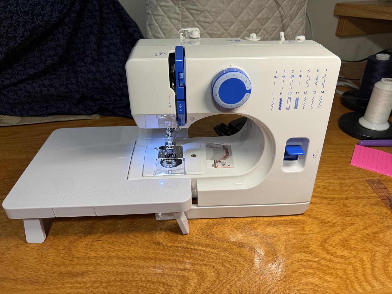 StitchMaster Pro Sewing Machine - Twin/Double Needle Compatible, 14 Stitches, Easy for Beginners & Home Users customer photo 1