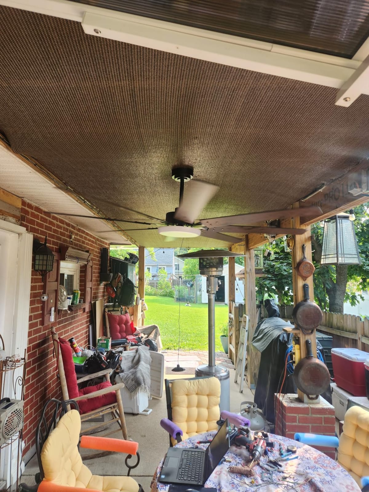 Amico 72 Inch Ceiling Fans with Lights and Remote, Black Large Ceiling Fan customer photo 1