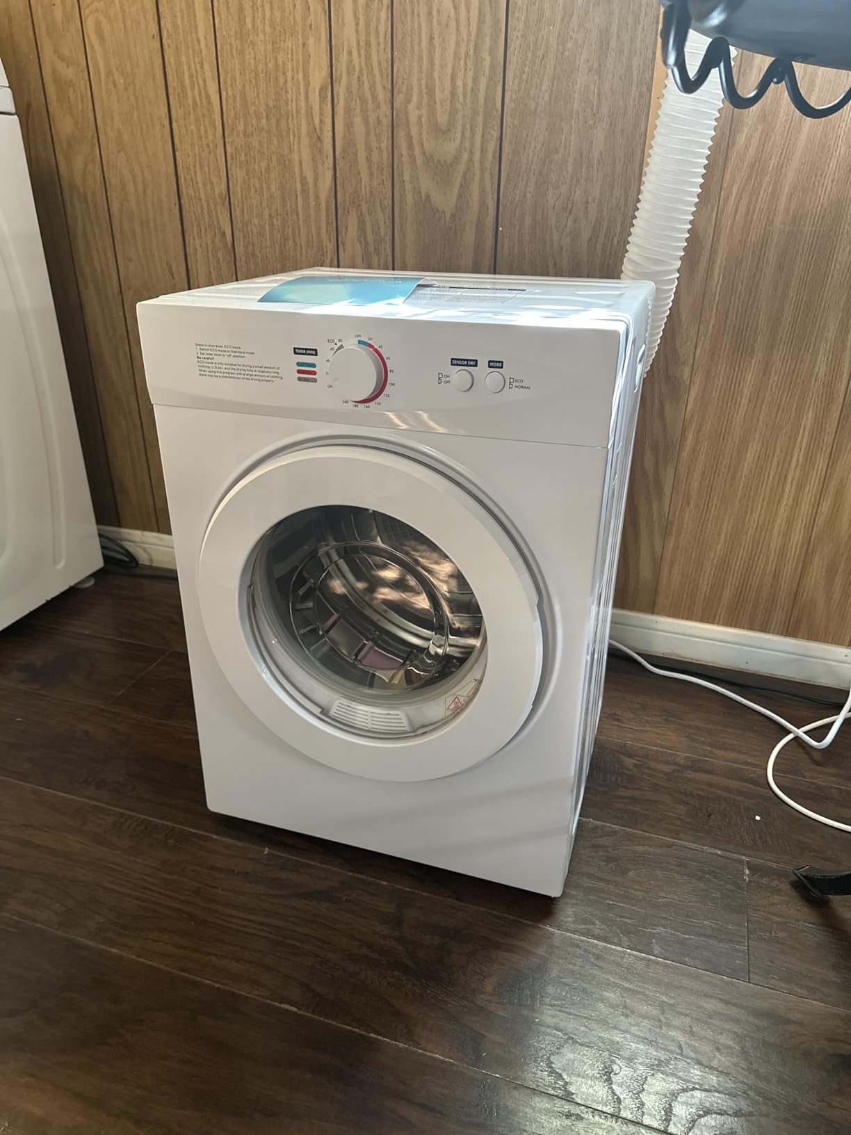Feelfunn 3.5 Cu. Ft. Portable Clothes Dryer, 1500W Front Load customer photo 1
