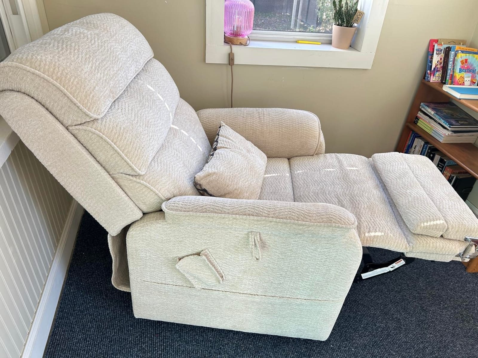 DYNOX Dual Motor Power Lift Recliner, 180° Lay Flat, 9188, Beige customer photo 1