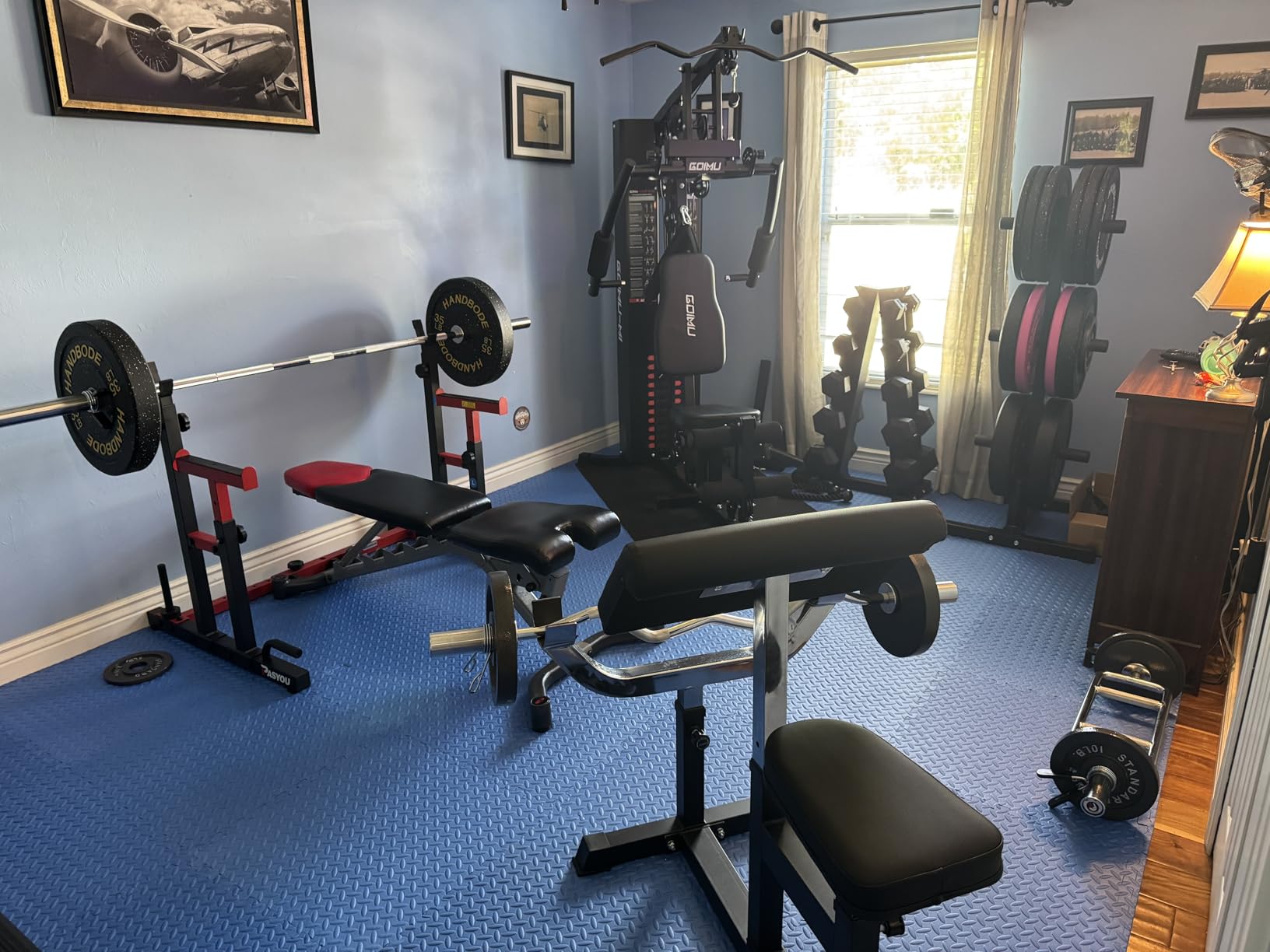Home Gym, M1 Workout Station with 140LBS Weight Stack, Multifunctional Home Gym Equipment with Pulley System for Full Body Strength Training customer photo 2