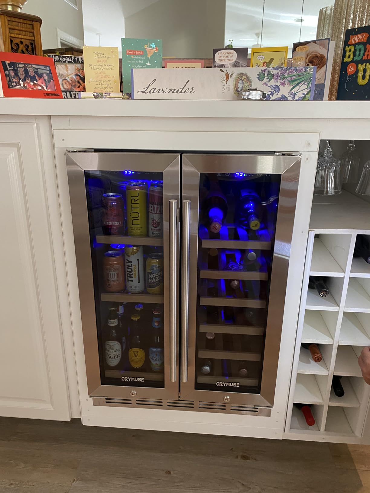 ORYMUSE 24 Inch Dual Zone Wine Cooler, 52 Bottle Built-In Wine Fridge customer photo 2