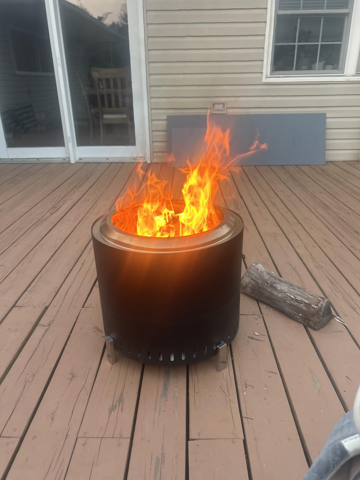 OutVue 19.5 inch Stainless Steel Smokeless Fire Pit with Tote Bag customer photo 1