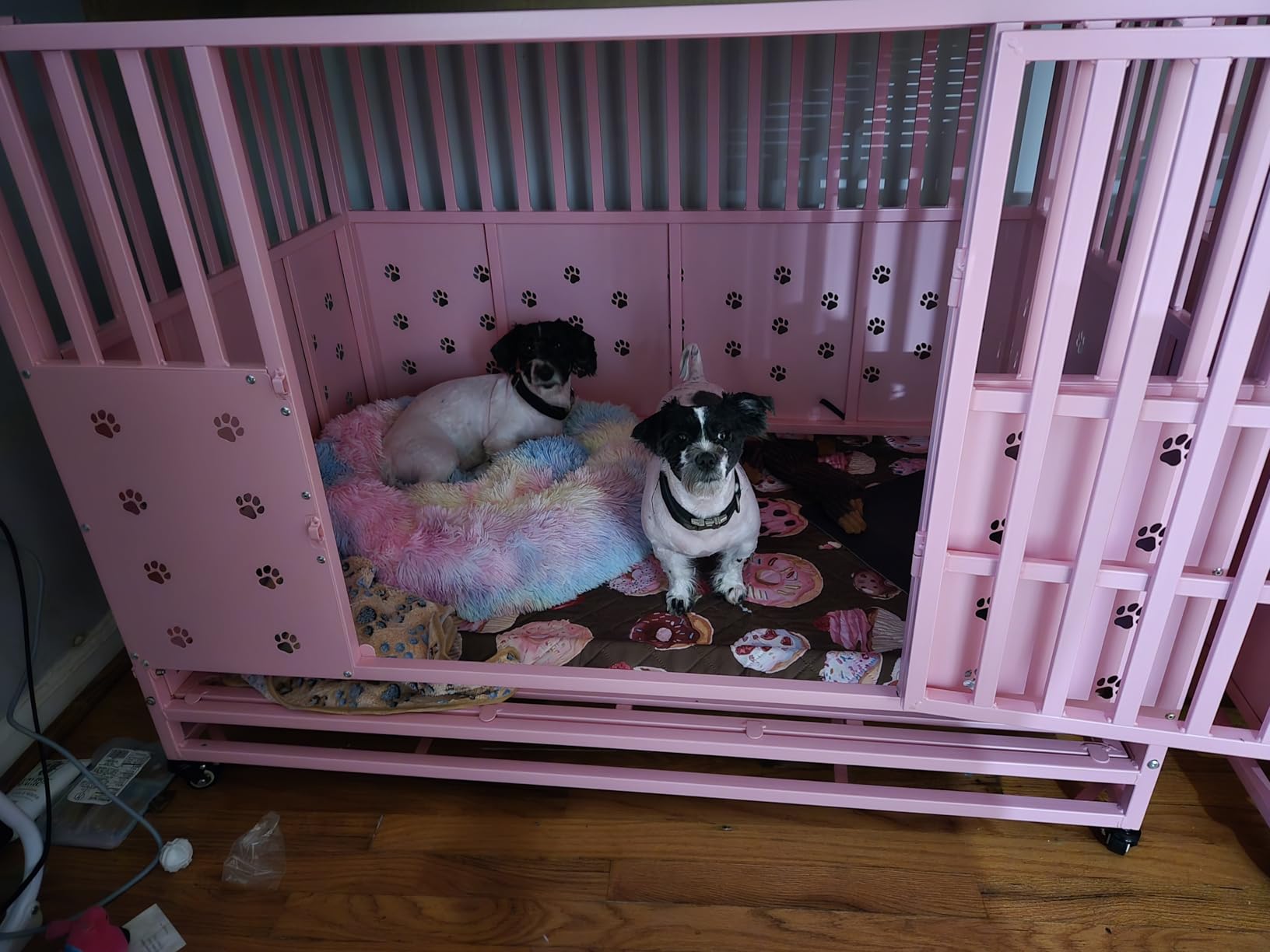 Cammoo 48'' Heavy Duty Dog Crate/Kennel for Large Dogs Indoor, Black customer photo 1