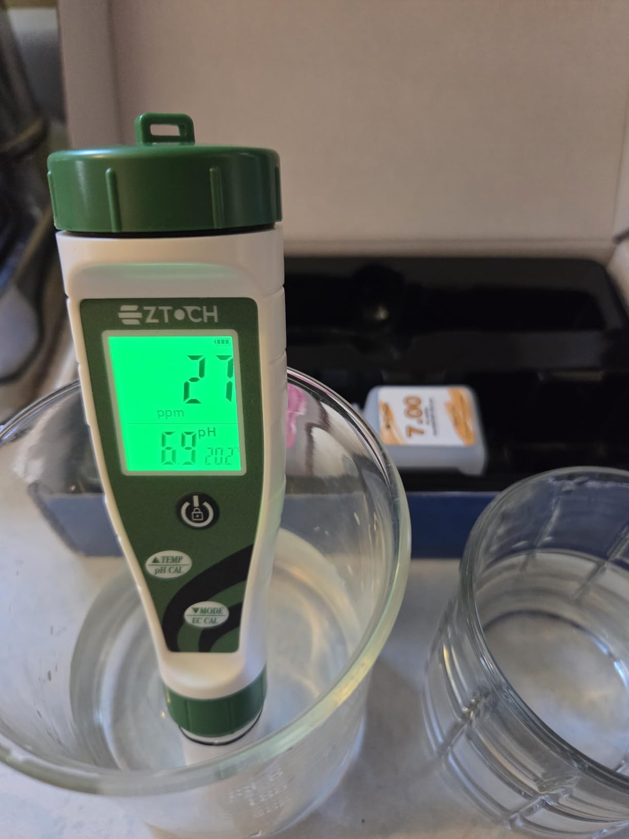 Hydroponic pH EC Meter, Water pH TDS PPM Meter customer photo 2