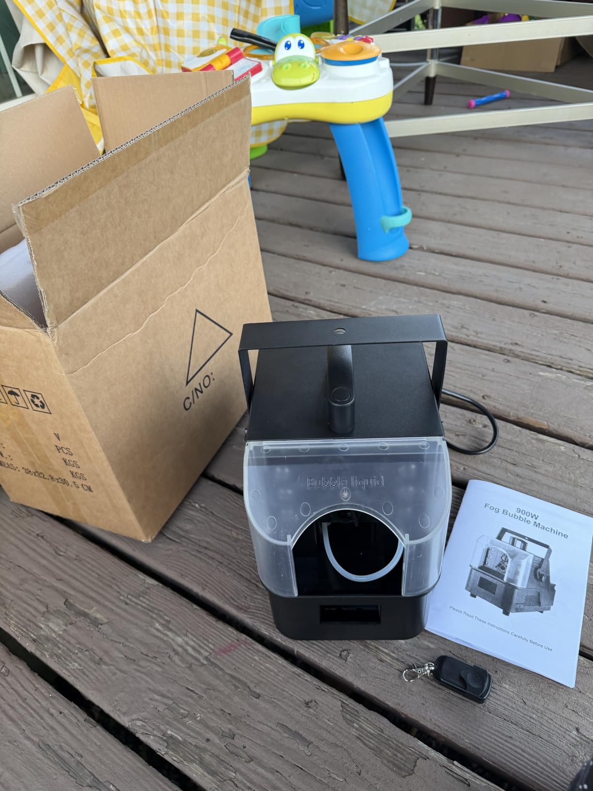 Smoke Bubble Machine 1500W with Fog Filled Bubbles customer photo 1