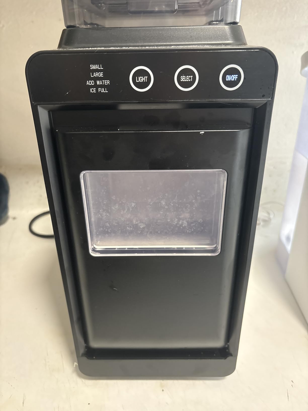 COWSAR Ice Maker Countertop, Portable Ice Machine with Self-Cleaning, 26 lbs/24Hrs, 8 Cubes in 6 Mins, Quiet Compact Commercial Ice Maker for Kitchen, RV, Camping customer photo 1