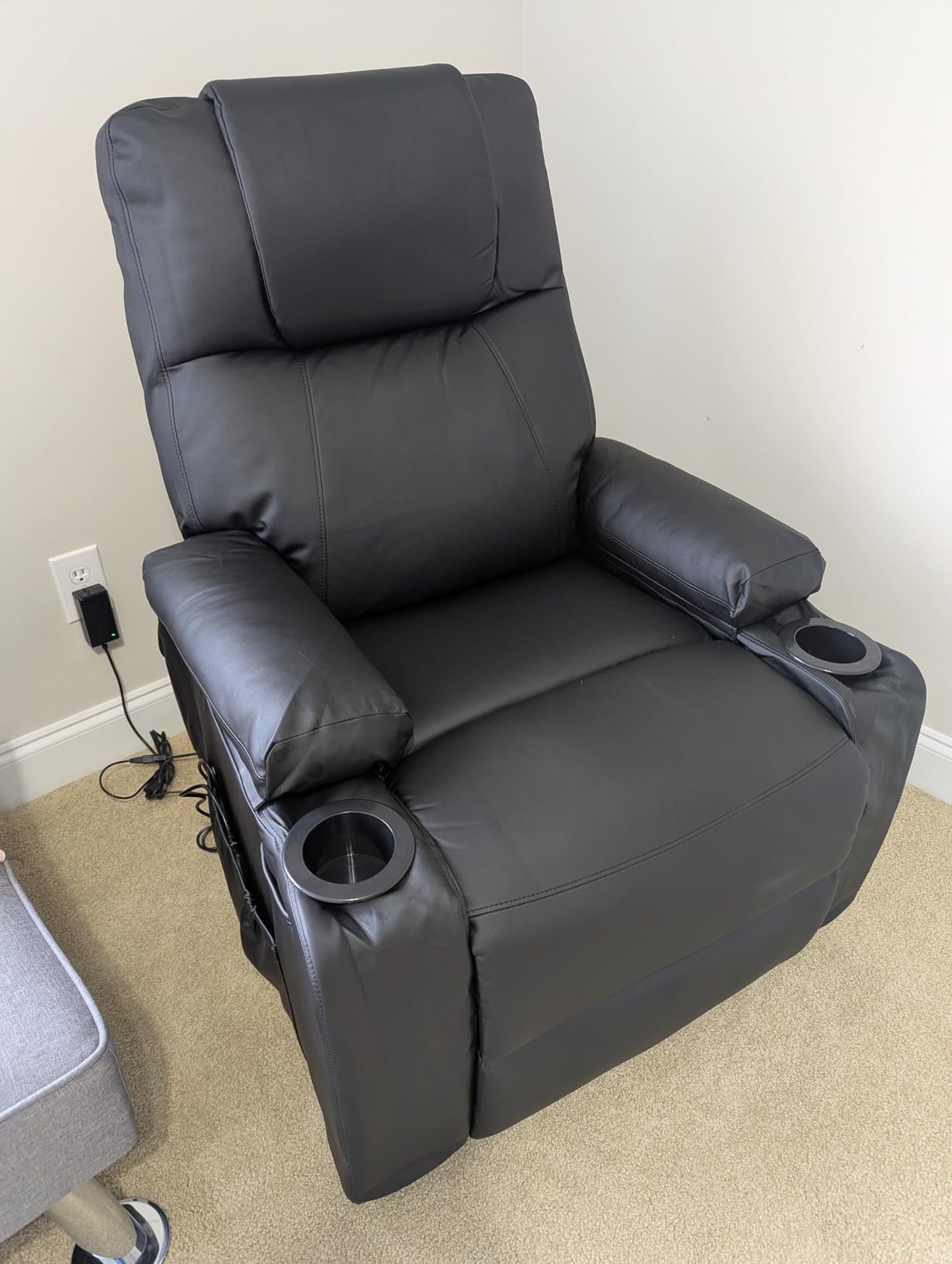 Power Lift Recliner Electric Chair for Elderly with USB Charge Port, Black customer photo 1