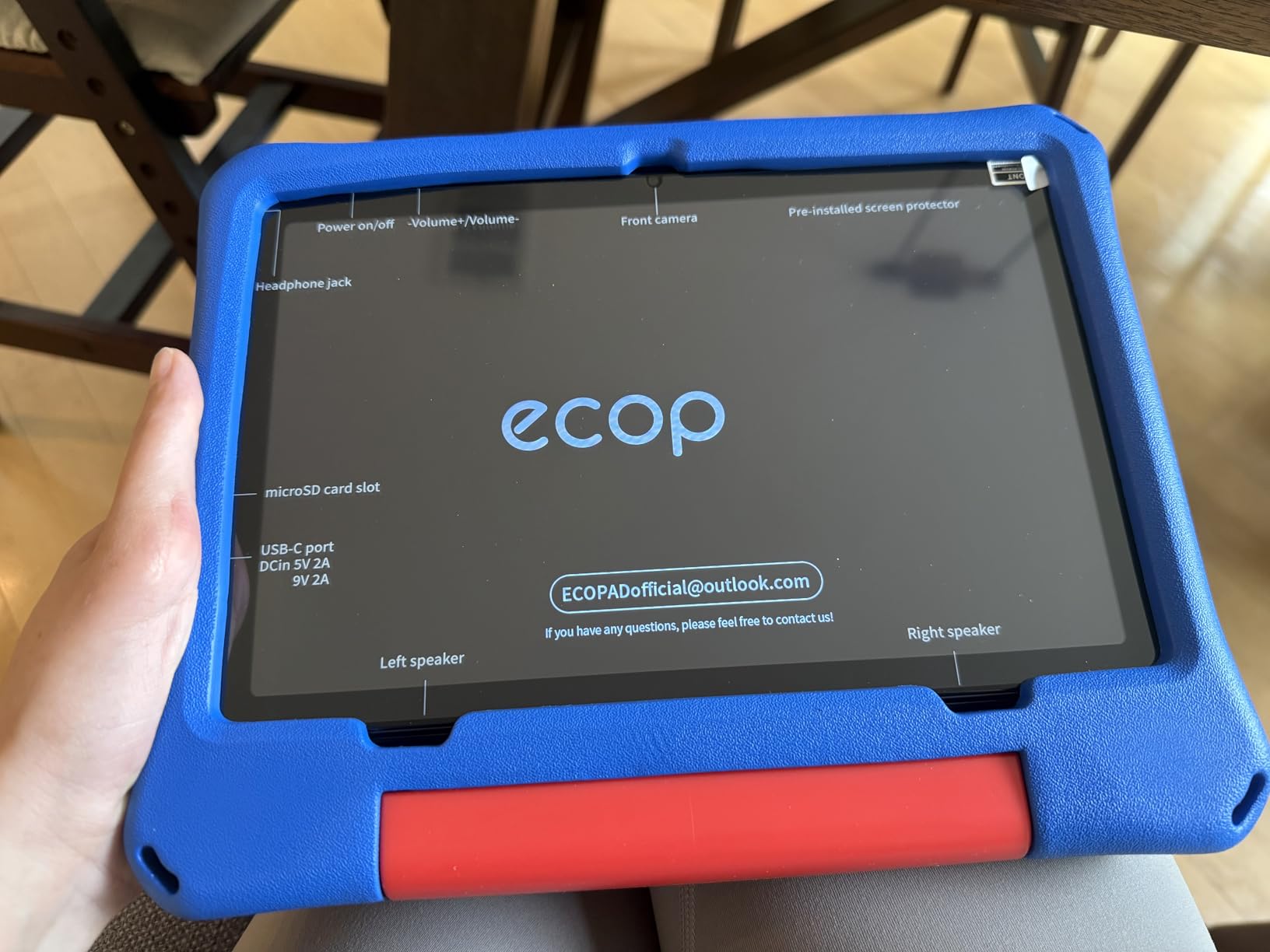 aiprotablet 10 inch Kids Tablet, Android 16 Tablet for Kid, Octa-Core CPU, 24GB RAM, 64GB ROM 1TF Card Expandable for Children,Tablets with Case, Parental Control, 6000mAh,WiFi (Blue) customer photo 1