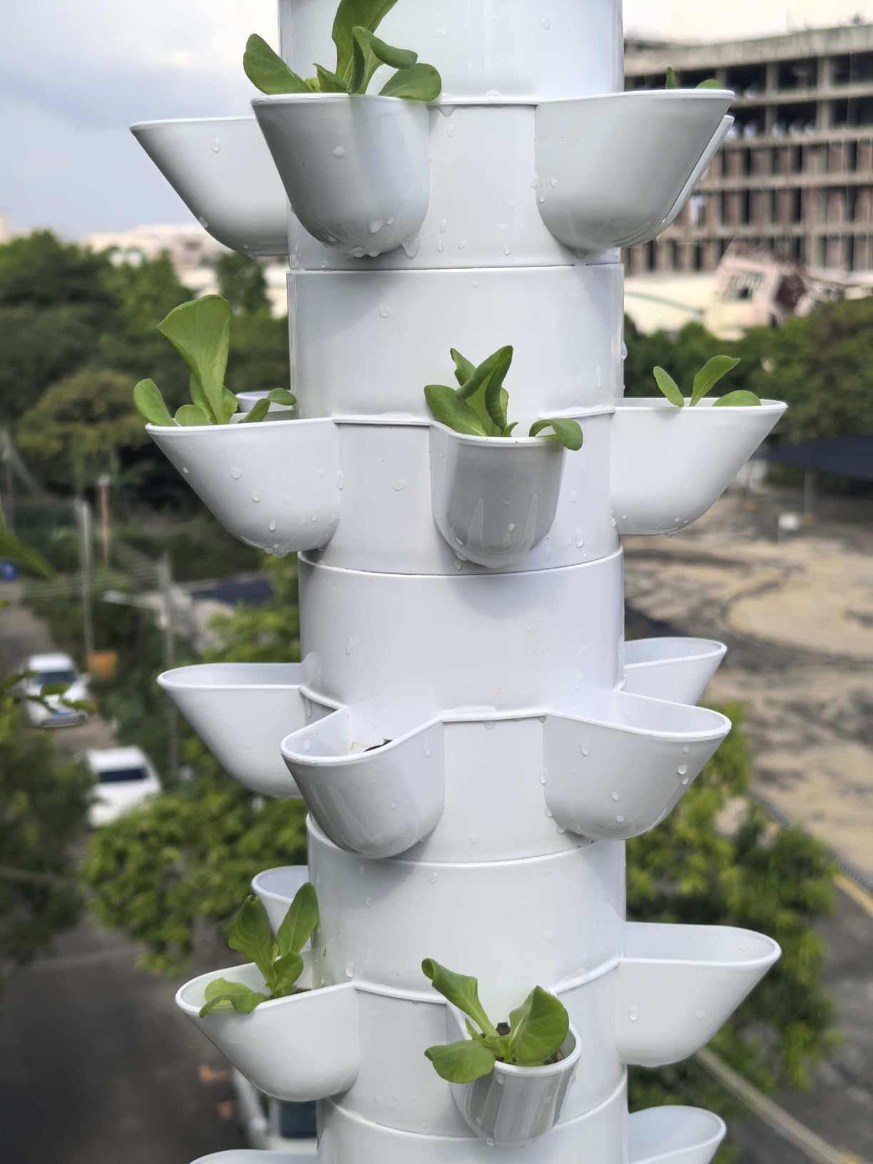 Hydroponics Growing System, 30-Plant Indoor Hydroponic Tower with Pump System, Plants Germination Kit, Smart Aeroponic Herb Garden, Vertical Hydroponic System for Gardening Lover (No Seed) customer photo 2
