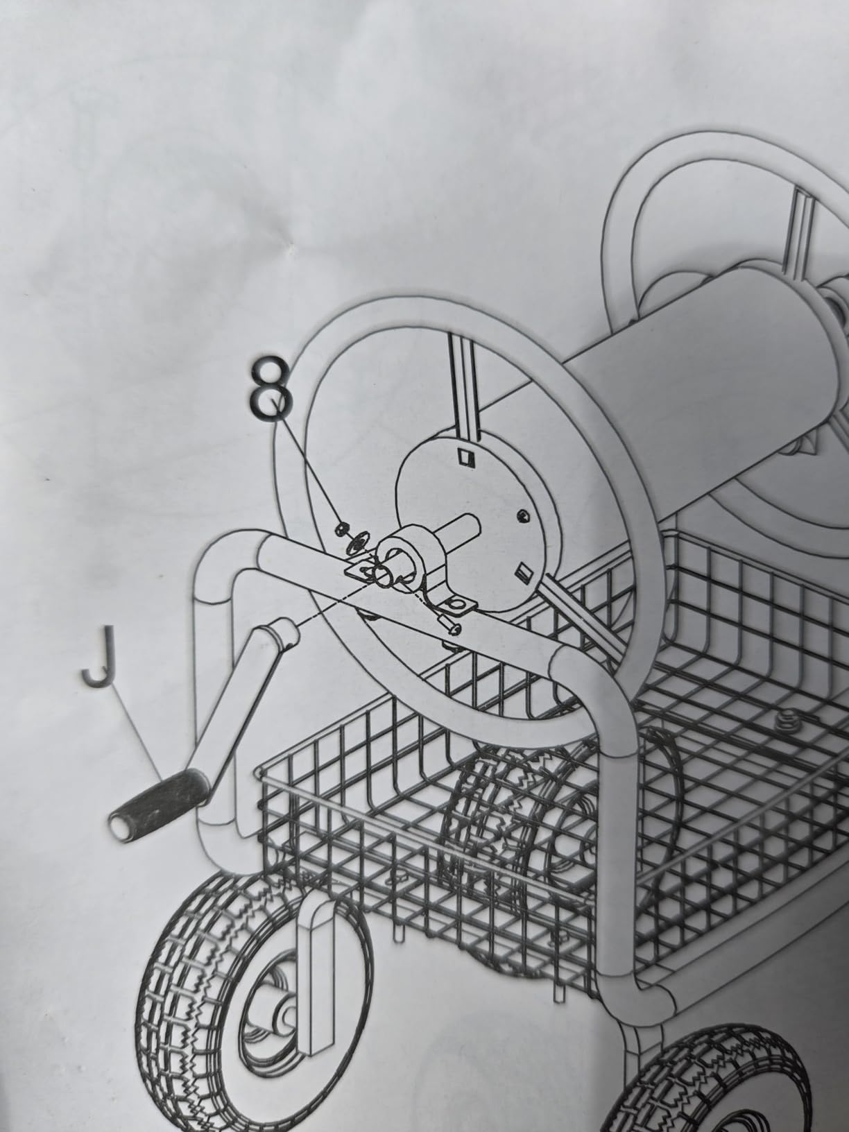 Goplus Garden Hose Reel Cart, 330ft 5/8