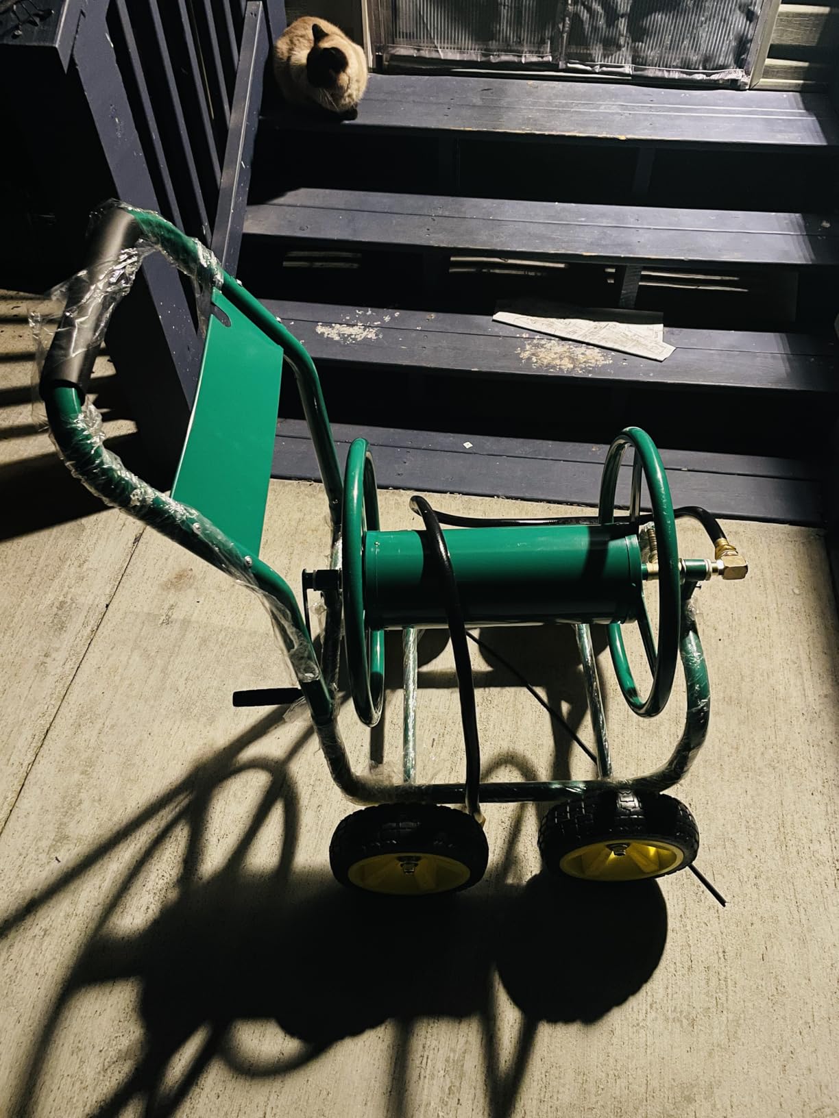 Goplus Garden Hose Reel Cart, 330ft 5/8