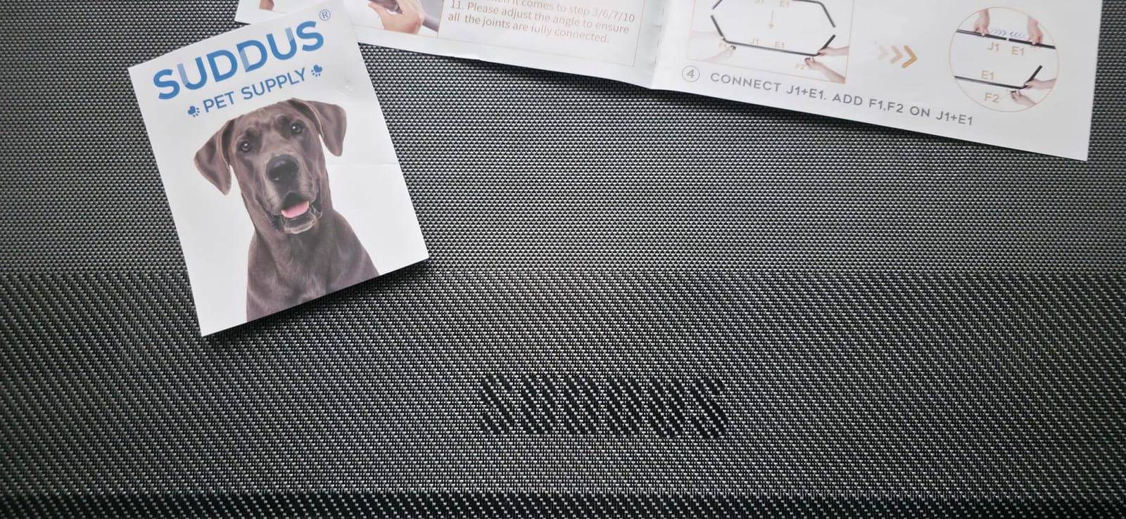 suddus Elevated Dog Bed Waterproof Outdoor, Portable Raised Dog Bed, Dog Bed Off the Floor, Chew-Proof Dog Bed Easy Clean Indoor or Outdoor Use，XX-Large, 56 * 37.5 * 9in, Grey customer photo 2