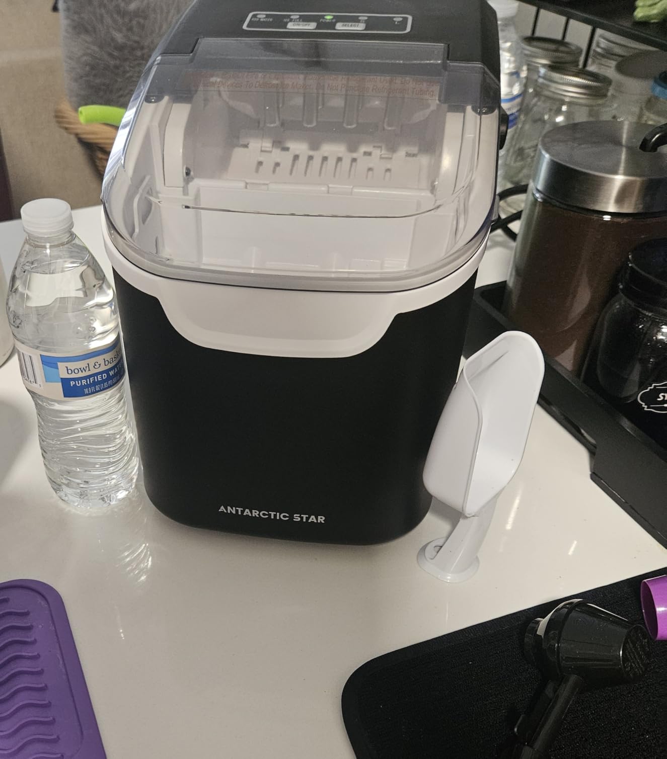 Antarctic Star Nugget Ice Maker Countertop 44Lb/Day LED Display Machine customer photo 1