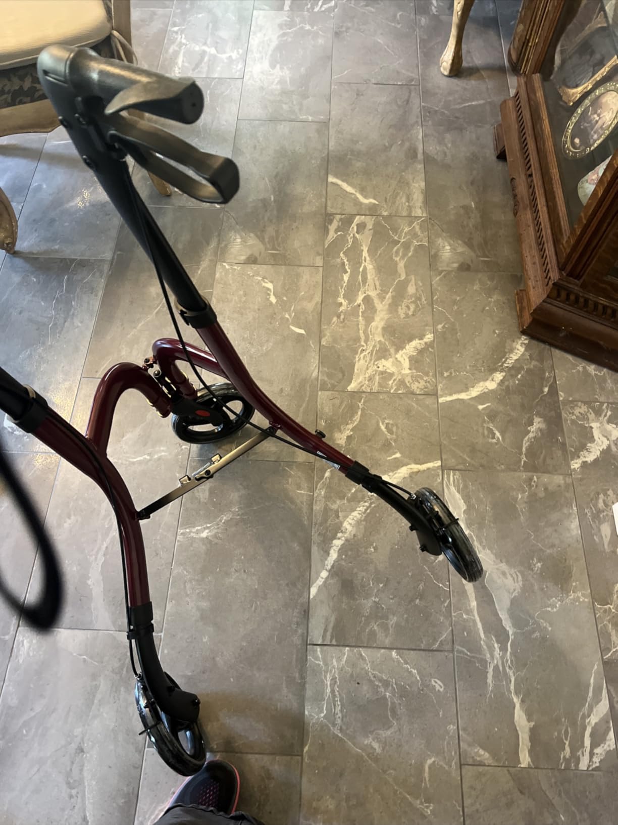 HOMLAND Foldable 3 Wheel Walkers for Seniors, Lightweight 10.4 lb customer photo 1