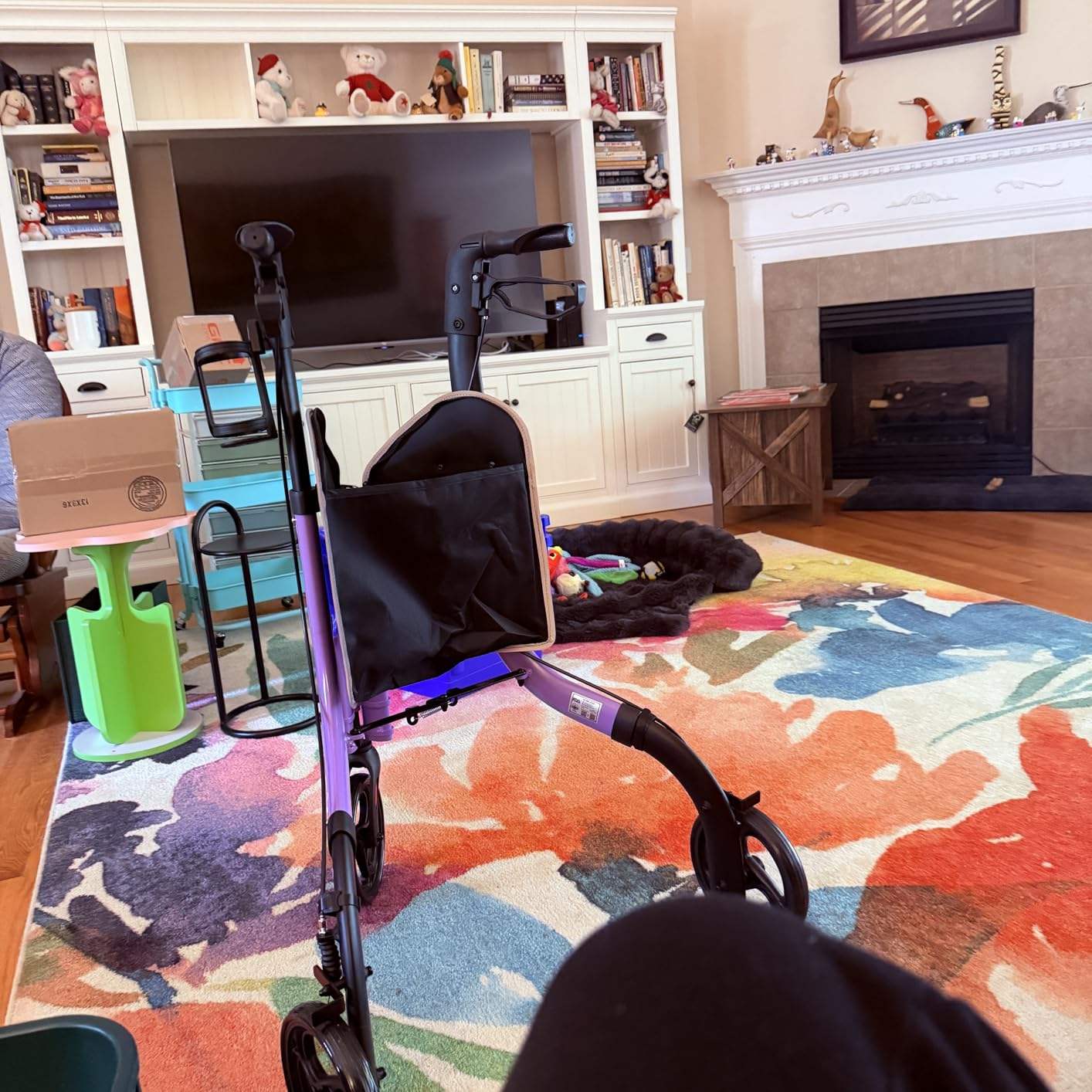 HOMLAND Foldable 3 Wheel Walkers for Seniors, Lightweight 10.4 lb customer photo 2