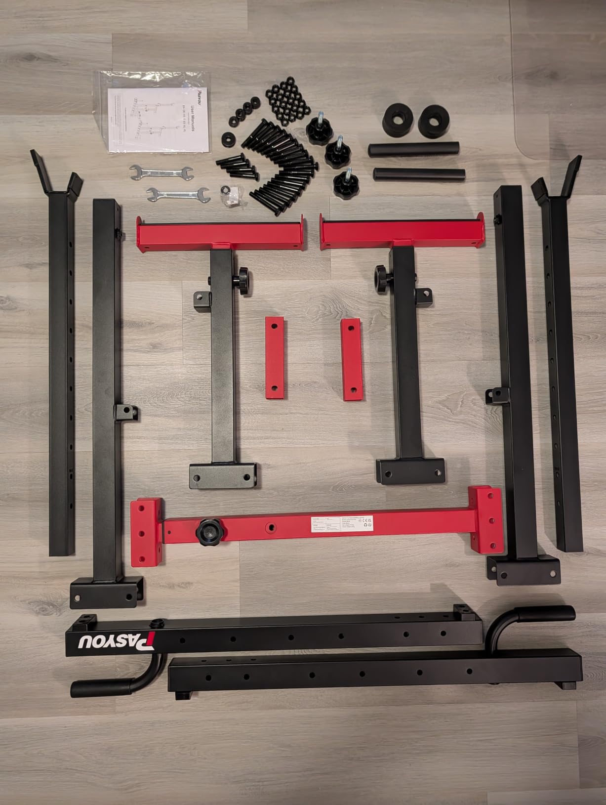 PASYOU Adjustable Squat Power Rack for Home Gym customer photo 1