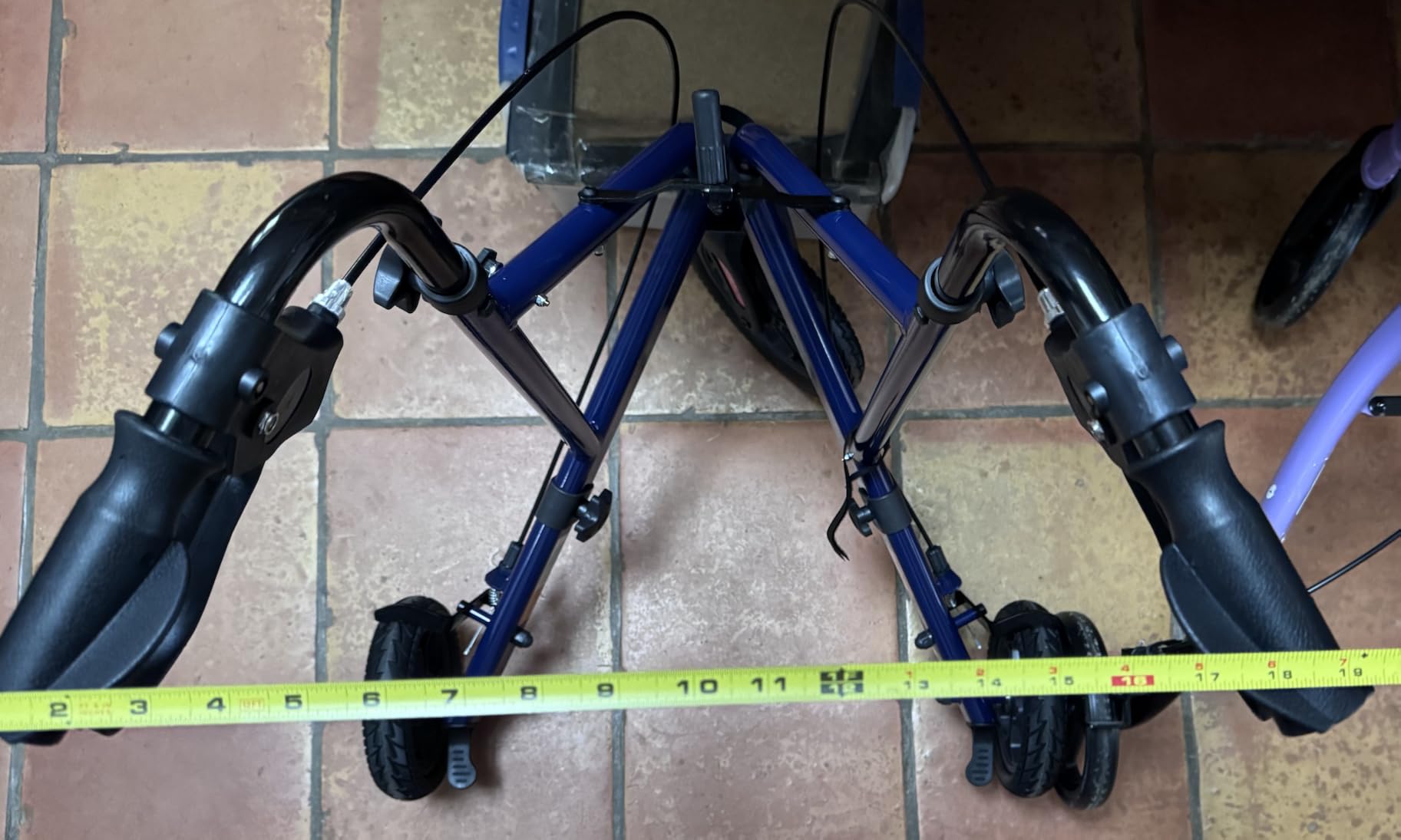 HOMLAND Foldable 3 Wheel Walkers for Seniors, Lightweight 10.4 lbs customer photo 1