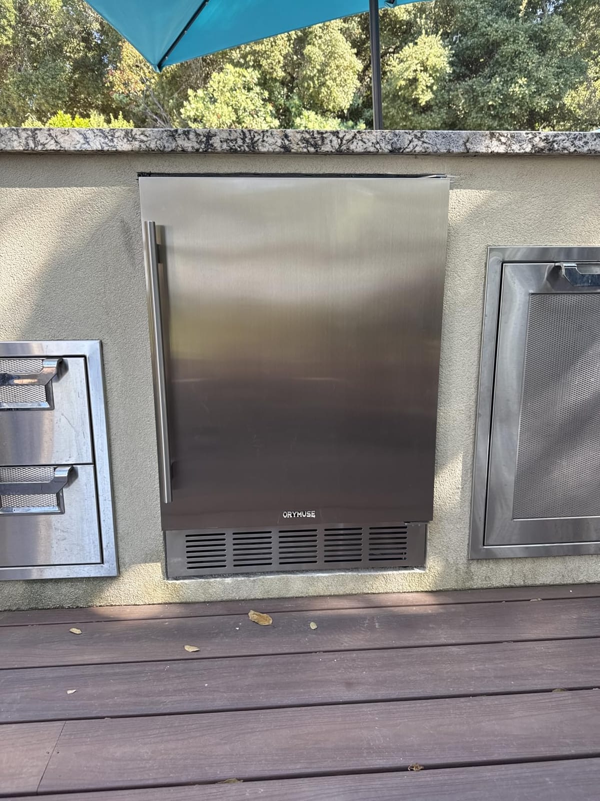 ORYMUSE 24 Inch Outdoor Double Drawer Refrigerator, 154 Can Beverage Cooler customer photo 2