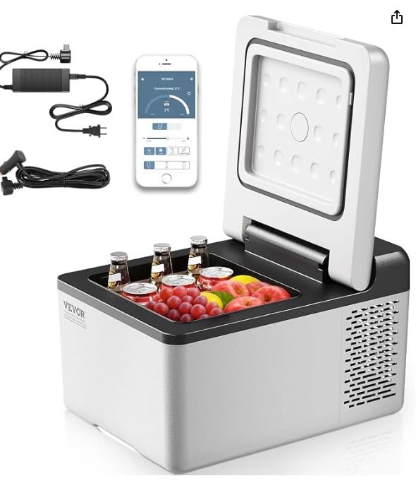 VEVOR 12 Volt Car Refrigerator, 31.7QT/30L Car Fridge, Portable Electric Freezer with -4℉ to 68℉ Adjustable Temp, 12/24V DC and 100-240V AC Compressor Cooler for Outdoor, Camping, RV customer photo 2