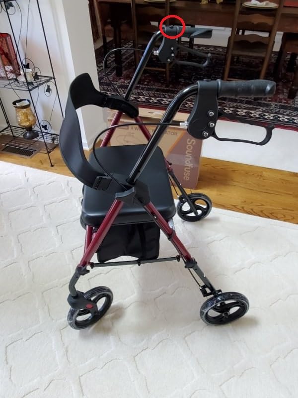 soundfuse Foldable Rollator Walkers for Seniors with 16