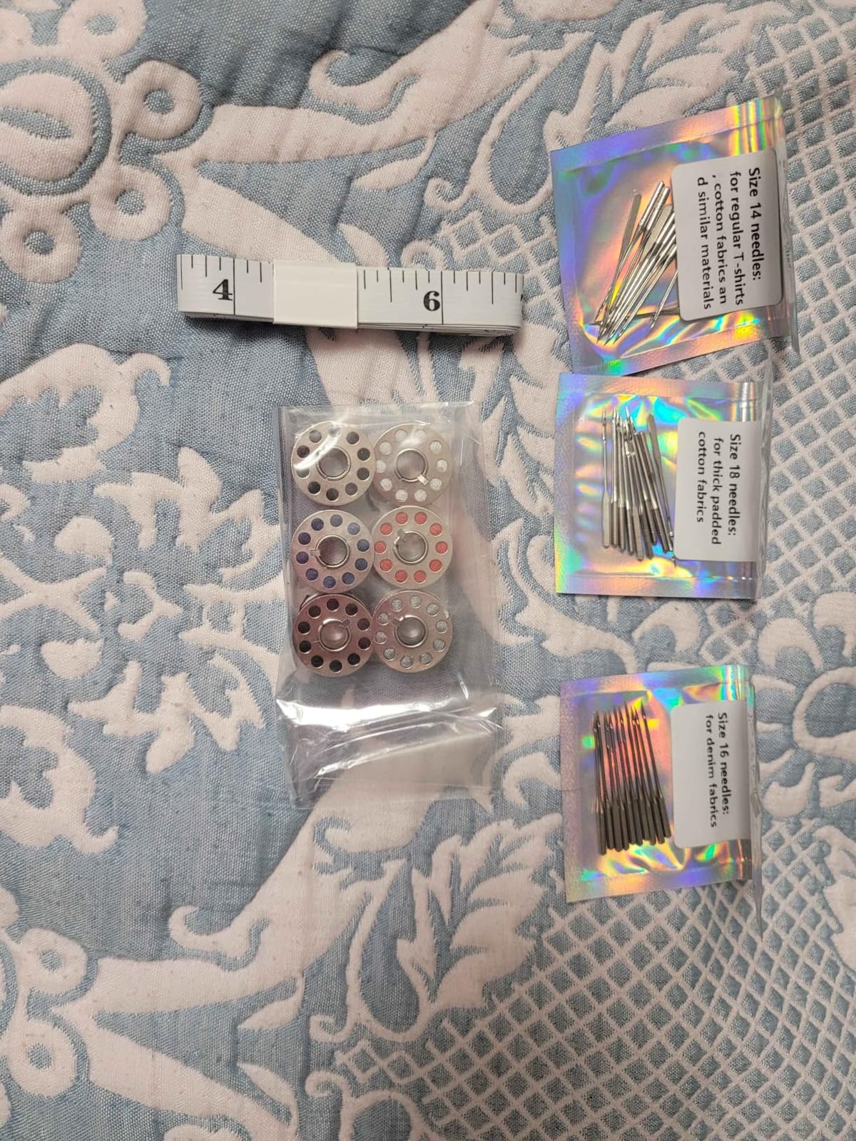 Small Sewing Machine for Beginners, Portable sewing Kit for Light Fabrics customer photo 2