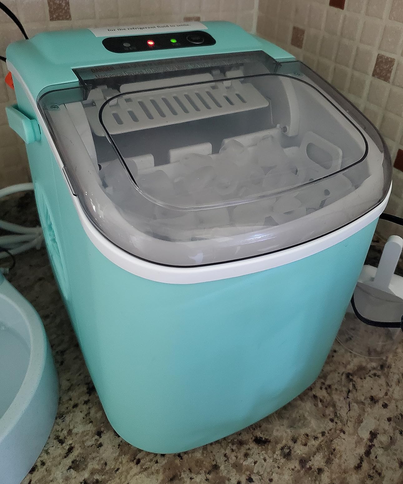 AGLUCKY Nugget Ice Maker Countertop with One-Touch Dispensing customer photo 1