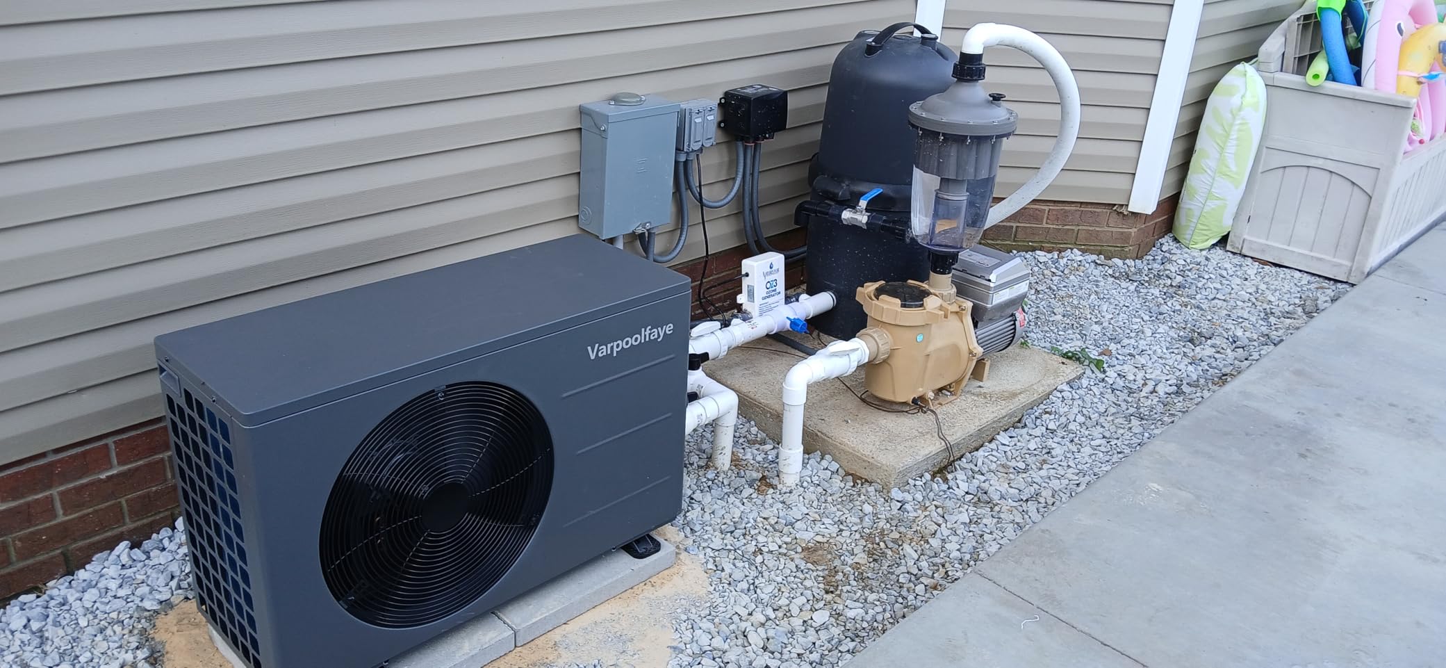 5,500 Gallon Heat Pump Pool Heater for Above Ground Pool 110v customer photo 2