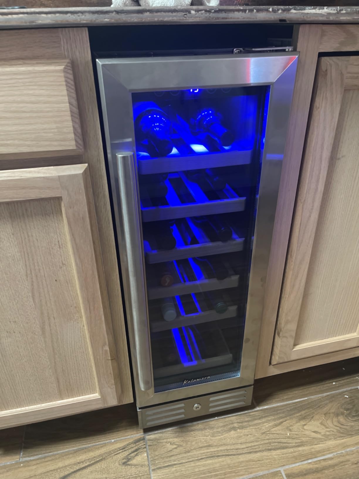 Kalamera 24 Inch Wine Cooler Refrigerator, 46-Bottle Dual Zone Wine Fridge customer photo 1