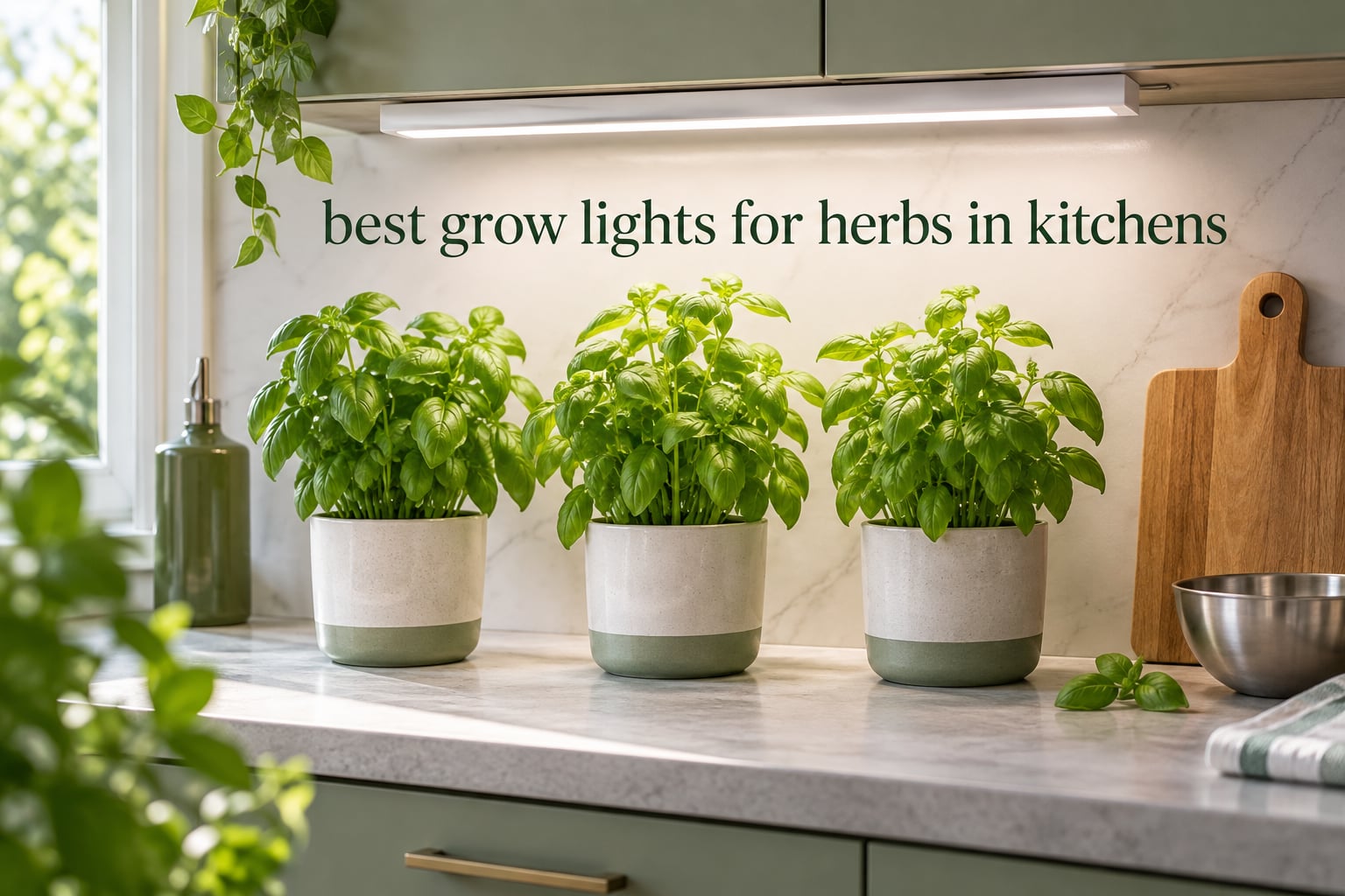 best grow lights for herbs in kitchens