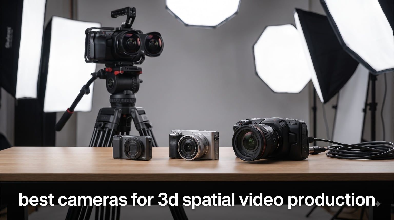 best cameras for 3d spatial video production