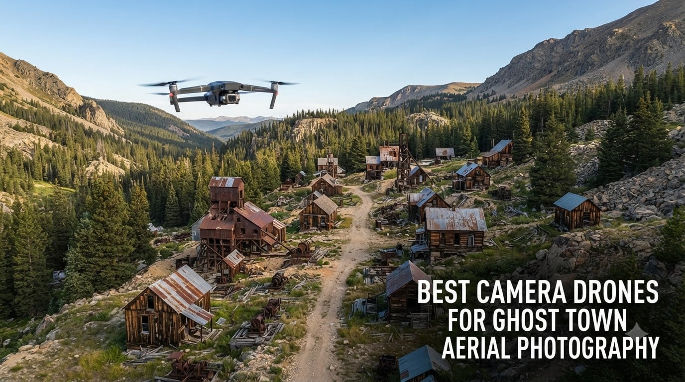 best camera drones for ghost town aerial photography