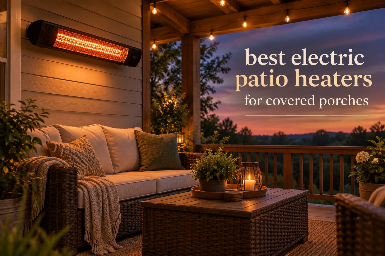 best electric patio heaters for covered porches